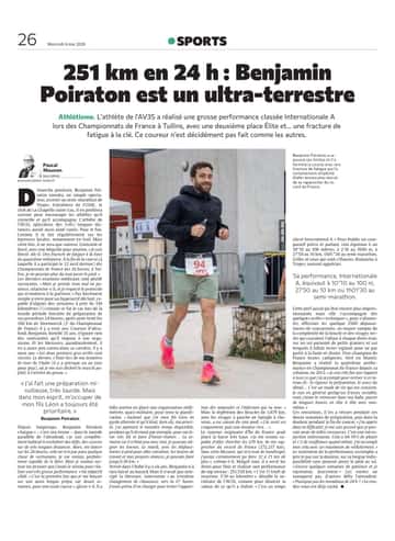 251 km en 24 h : l’Aubois Benjamin Poiraton est un ultra-terrestre