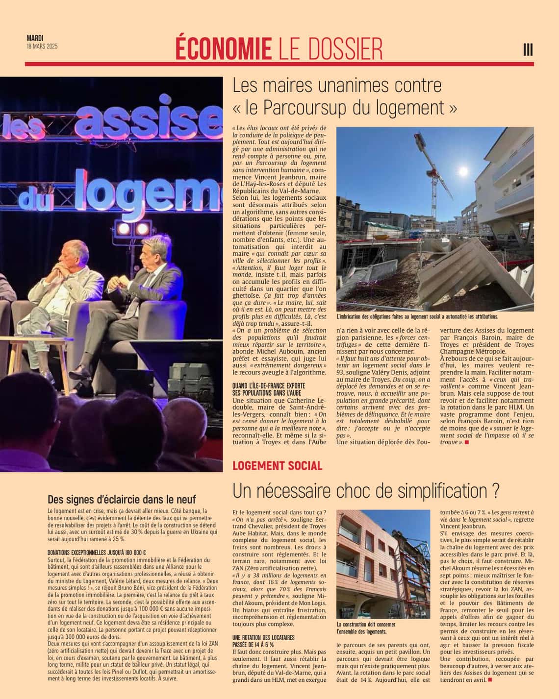 Le logement, une « bombe sociale » à désamorcer au plus vite dans l’Aube