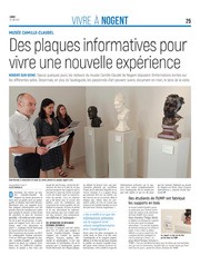 Plaques informatives pour vivre une nouvelle expérience au musée Camille-Cla