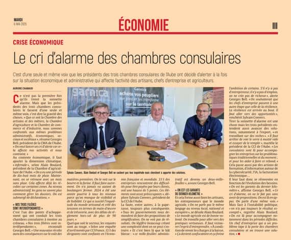Le cri d’alarme des chambres consulaires.