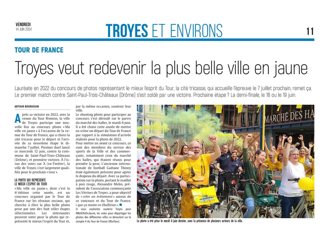 Troyes veut redevenir la plus belle ville en jaune