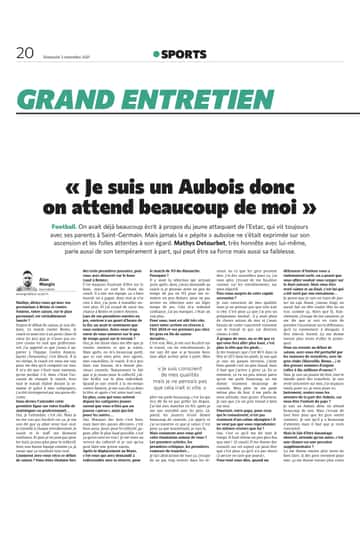 « Je suis un Aubois donc on attend beaucoup de moi »