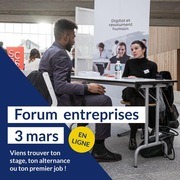 Forum Entreprises en ligne Y SCHOOLS le 3 mars.
