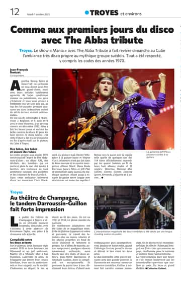 Comme aux premiers jours du disco avec The Abba Tribute
