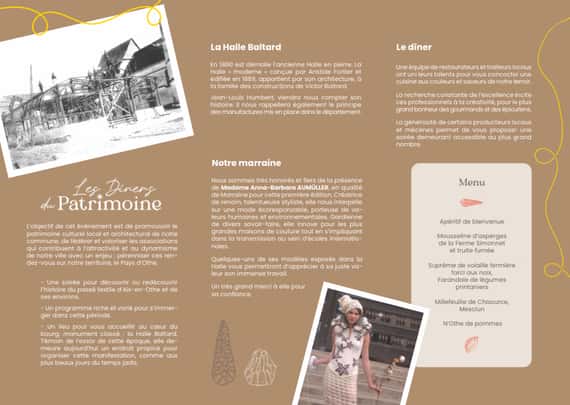 Evènement Les dîners du patrimoine à Aix-en-Othe.