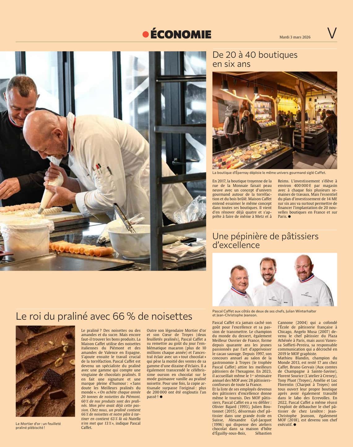 Maison Caffet : un plan d’investissement fort en chocolat !