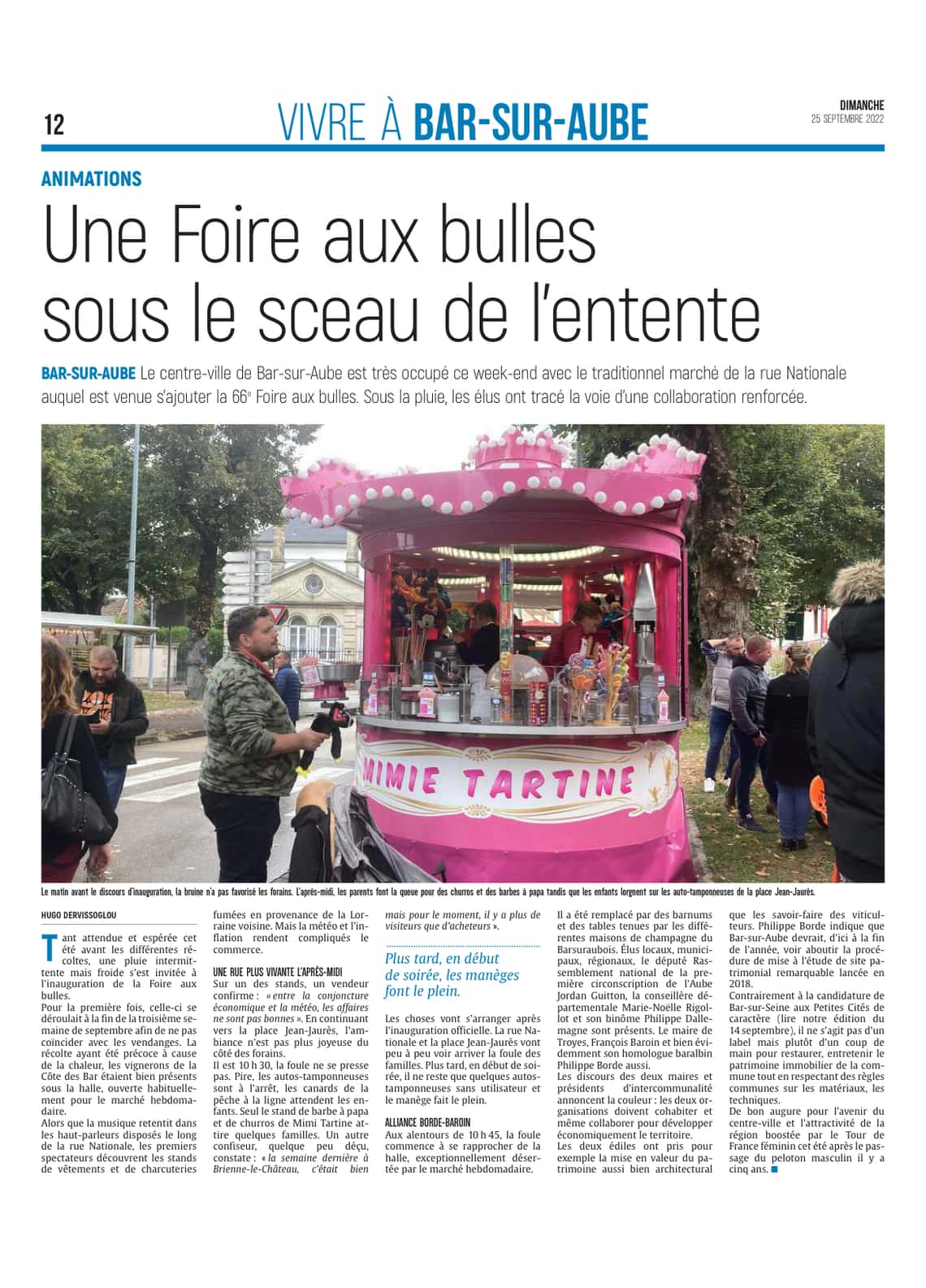 Une Foire aux bulles sous le sceau de l'entente.
