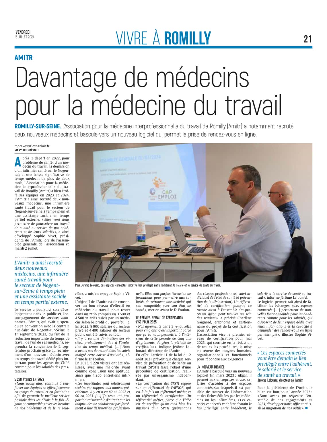 Davantage de praticiens et un nouveau logiciel pour l’Amitr