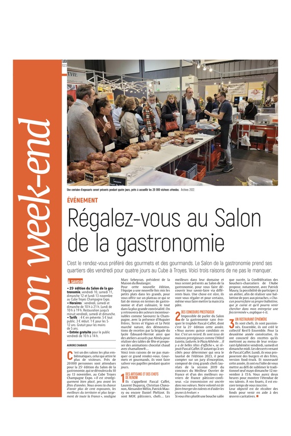 Trois bonnes raisons d’aller au Salon de la gastronomie de Troyes