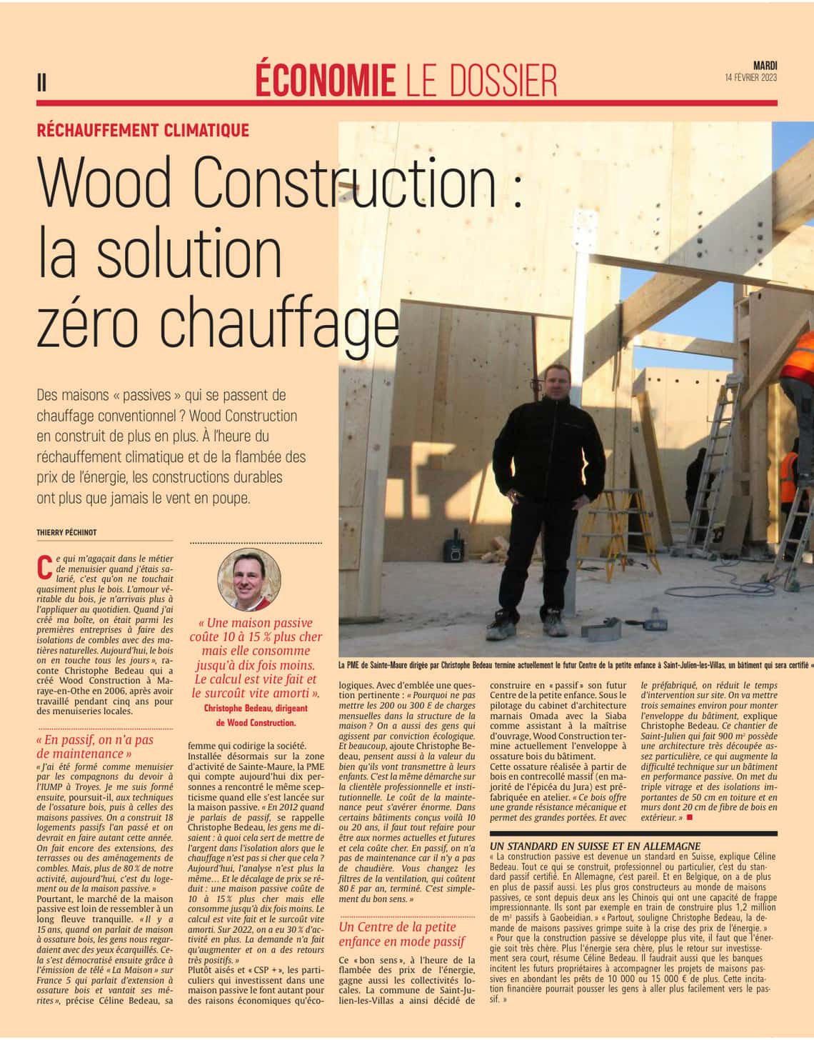 WOOD CONSTRUCTION en plein boom.