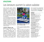 Les lanceurs ouvrent la saison auboise d’athlétisme