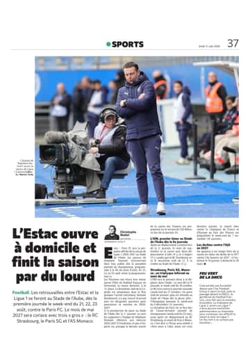 L’Estac ouvre à domicile et finit la saison par du lourd.