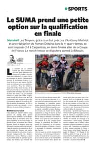 Le SUMA prend une petite option sur la qualification...