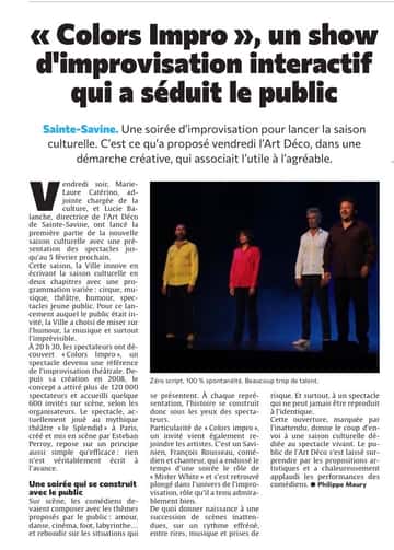 « Colors Impro », un show d'improvisation interactif qui a séduit le public