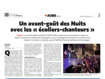 Un avant-goût des Nuits de Champagne avec « les écoliers-chanteurs»