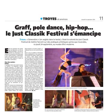 Graff, pole dance, hip-hop... le Just Classik Festival s'émancipe