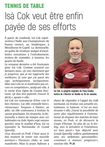 Isà Cok veut être enfin payée de ses efforts