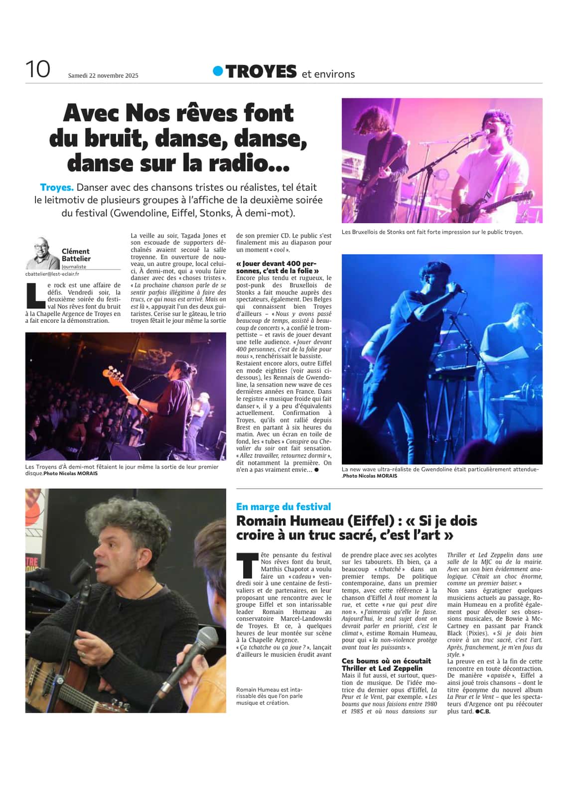 Avec Nos rêves font du bruit, danse, danse, danse sur la radio