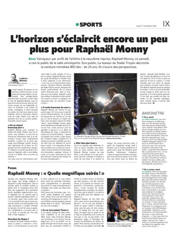 Raphaël Monny, champion du monde IBO