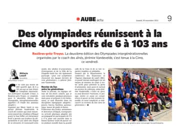 Des olympiades auboises réunissent à la Cime 400 sportifs de 6 à 103 ans
