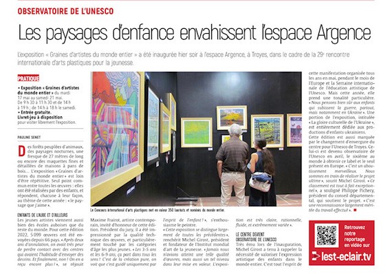 Les paysages d'enfance envahissent l'espace Argence