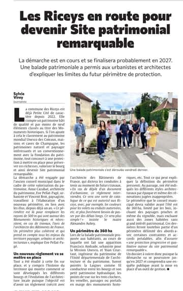 Les Riceys en route pour devenir Site patrimonial remarquable