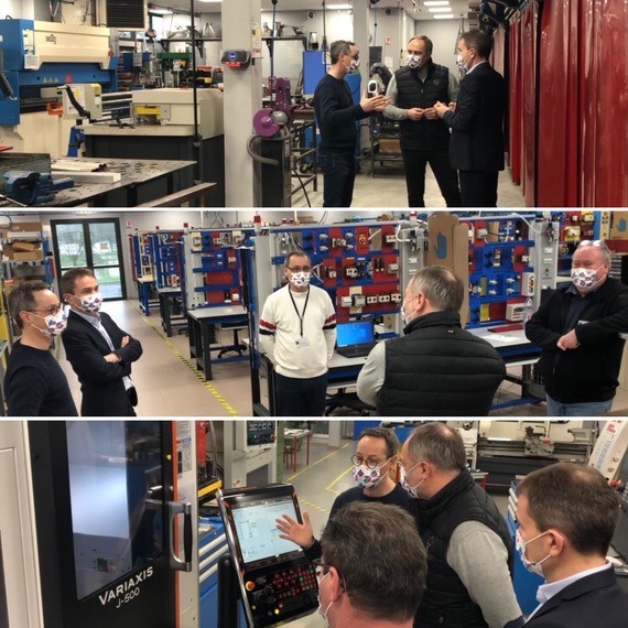 Visite de soutien au Pôle Formation de l'UIMM Troyes
