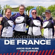 Les archères d'Arcis-sur-Aube Championne de France.