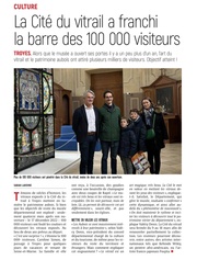 Le 100 000ᵉ visiteur a franchi les portes de la Cité du vitrail à Troyes