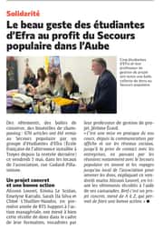 Le beau geste des étudiantes d'EFRA au profit du Secours populaire dans l'Aube