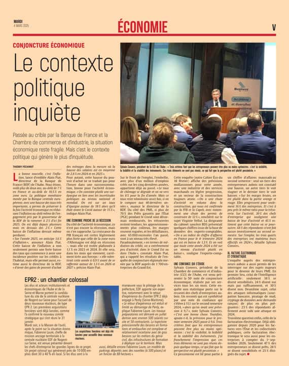 Le contexte politique inquiète les entrepreneurs aubois