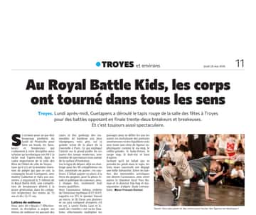 Au Royal Battle Kids, les corps ont tourné dans tous les sens