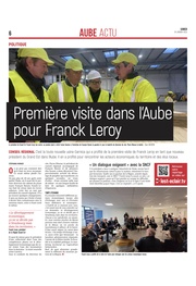 Première visite dans l’Aube pour Franck Leroy.