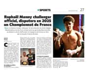 Raphaël Monny challenger officiel, disputera en 2025 un Championnat de France