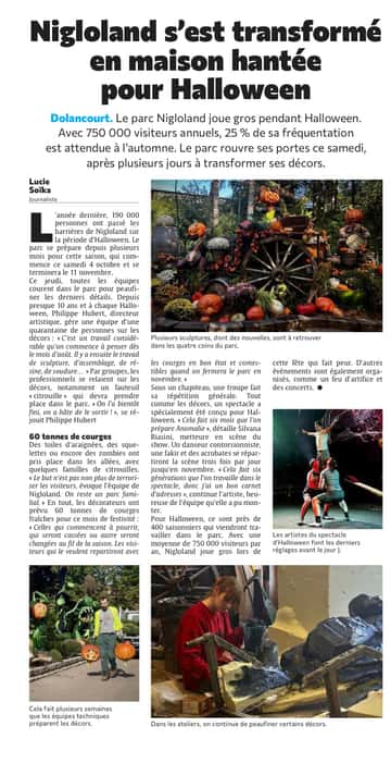 Nigloland s’est transformé en maison hantée pour Halloween
