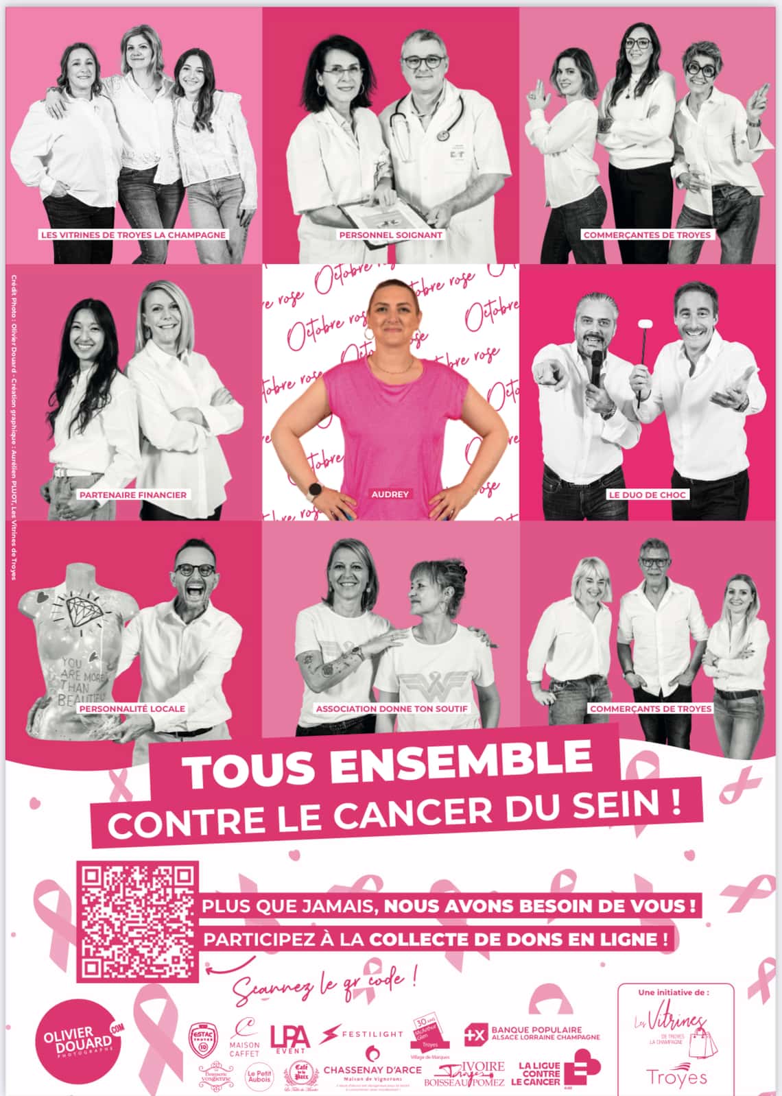 Tous ensemble contre le cancer du sein by les Vitrines de Troyes