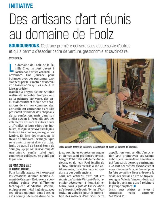 Bourguignons : Des artisans d’art réunis au domaine de Foolz