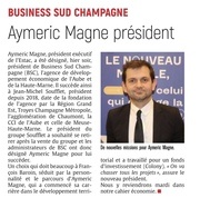 Aymeric Magne nouveau président de Business Sud Champagne.