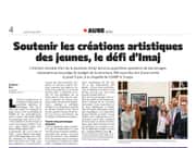 Soutenir les créations artistiques des jeunes, le défi d’IMAJ