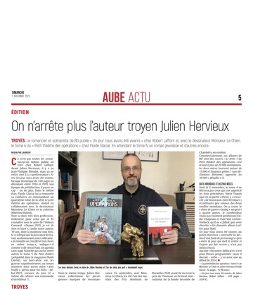 Roman et BD : on n’arrête plus Julien Hervieux