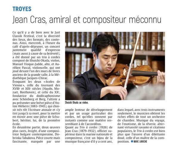 Jean Cras, amiral et compositeur méconnu