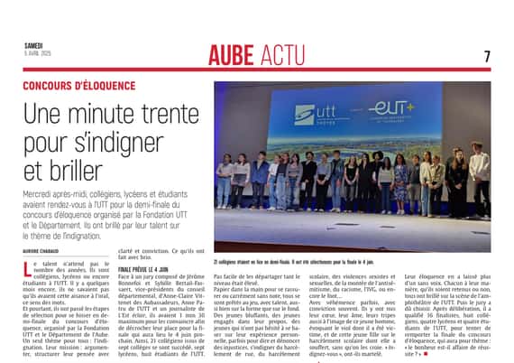 Concours d’éloquence : ils avaient 1 min 30 pour s’indigner et briller