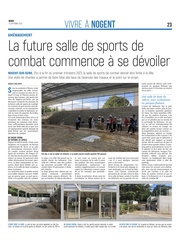 La future salle de sport de combat commence à se dévoiler.