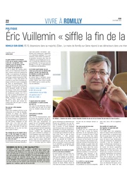 Eric Vuillemin Siffle la fin de la récréation