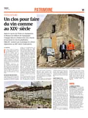 Un clos pour faire du vin comme au XIXe siècle.