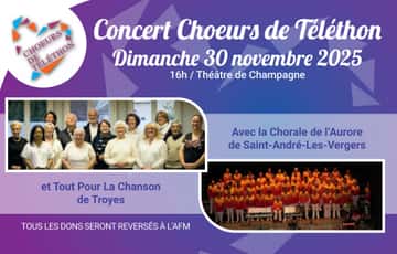 Concert Coeur de Téléthon par Tout pour la chanson.