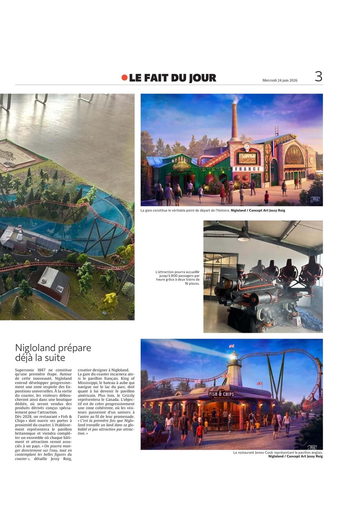 Les secrets de fabrication du futur coaster de Nigloland