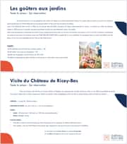 Château de Ricey-Bas.: Goûters au jardin et visites au programme.