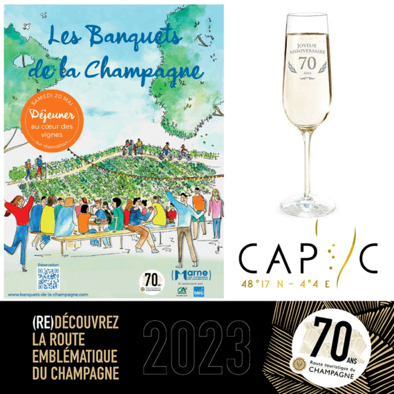 Evènement à partager pour les 70 ans de la route touristique du Champagne