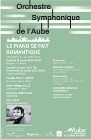 Concert de Janvier de l'Orchestre Symphonique de l'Aube.